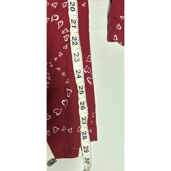 Victoria's Secret Pajama Set Red White Hearts Valentine's Day Size L - Picture 9 of 9